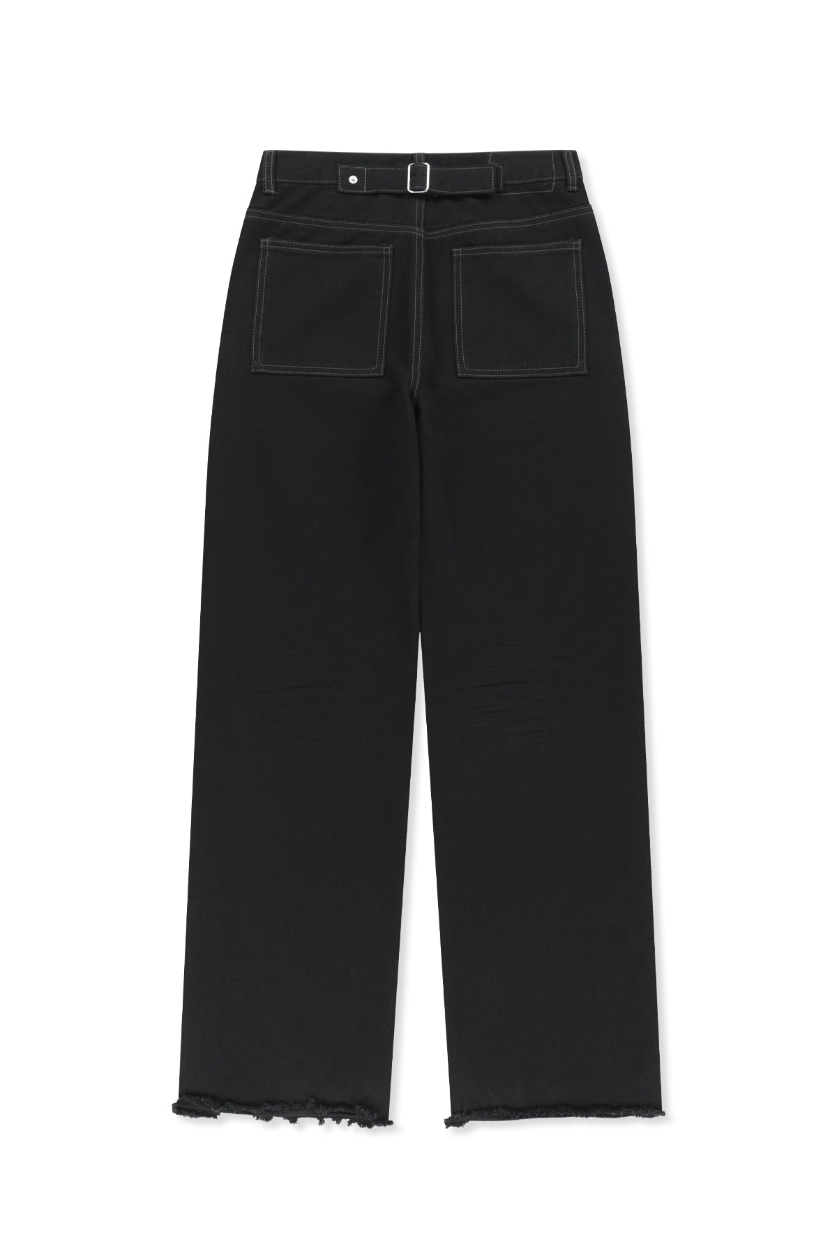 Matinkim Skirt Overlay Denim Pants IN Black