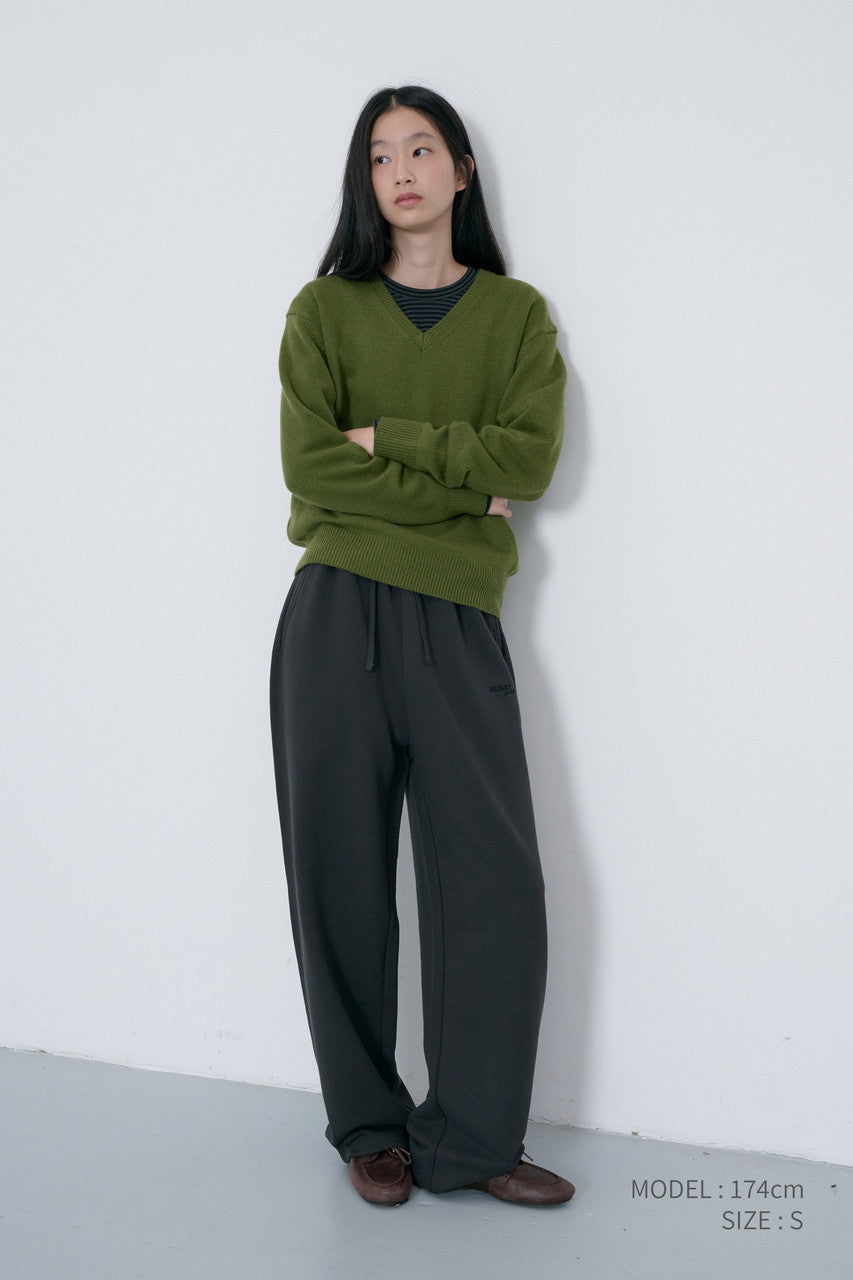 Dunst Unisex Straight Sweatpants Soft Black