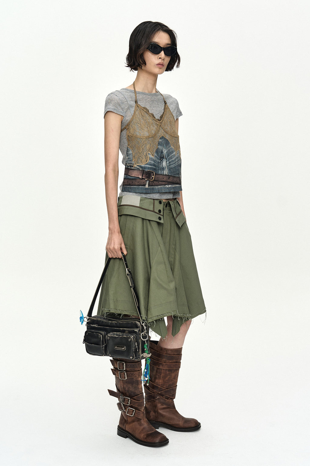 Andersson Bell Upside-Down Asymmetric Skirt