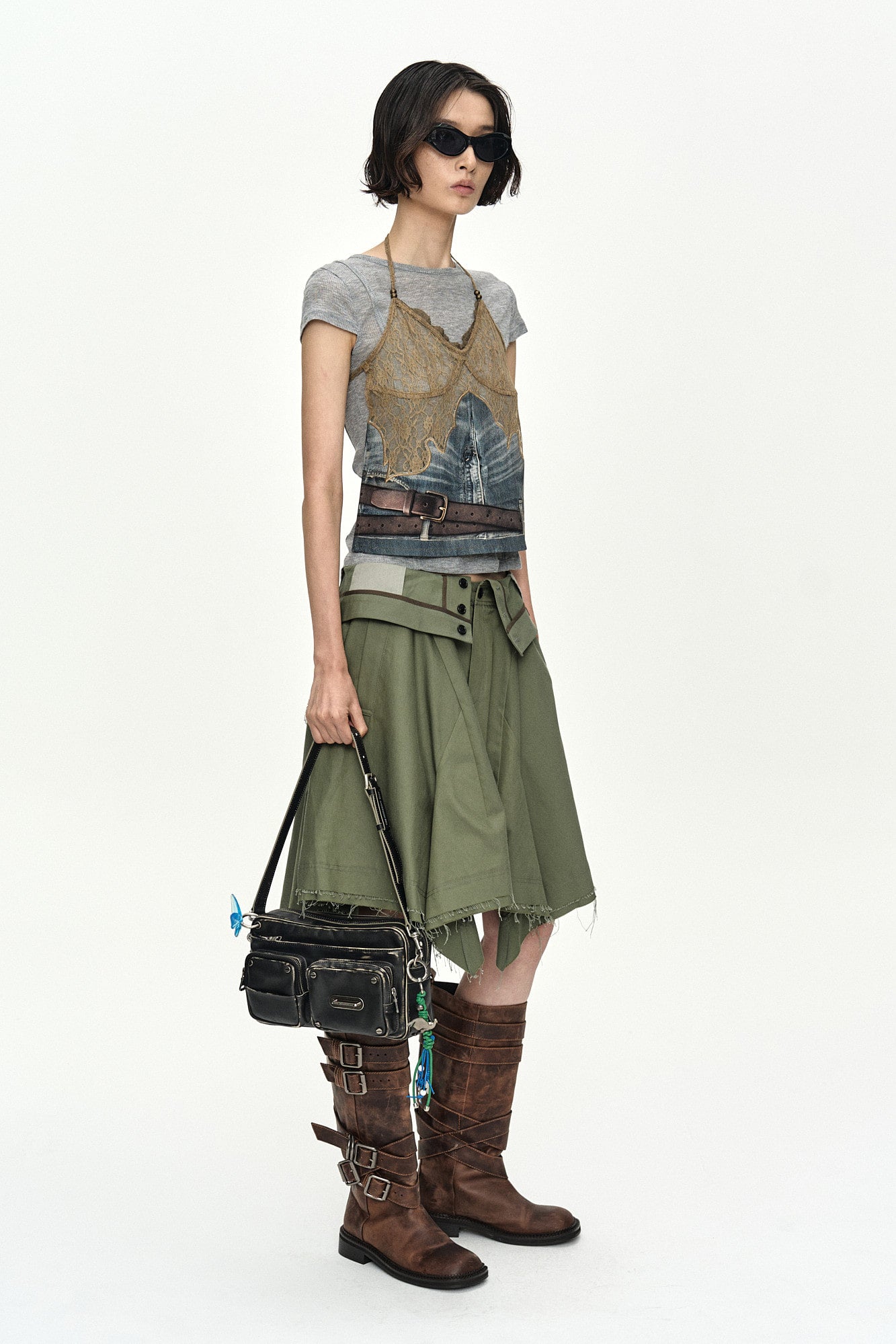Andersson Bell Upside-Down Asymmetric Skirt