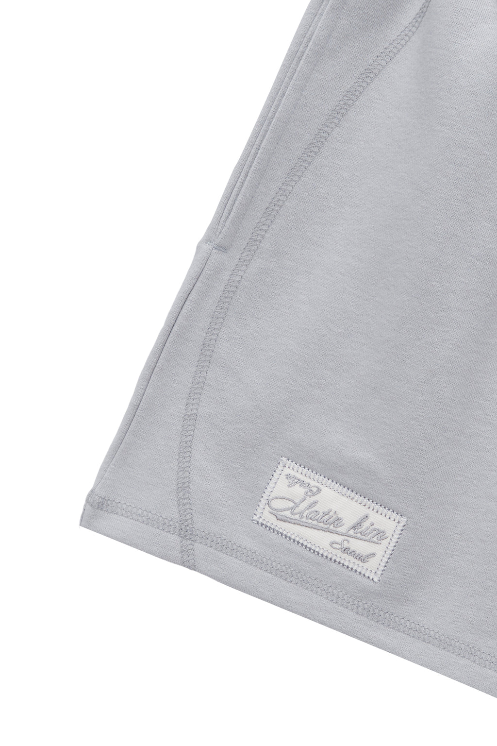 Matinkim Stitch Label Sweatshorts IN Light Grey
