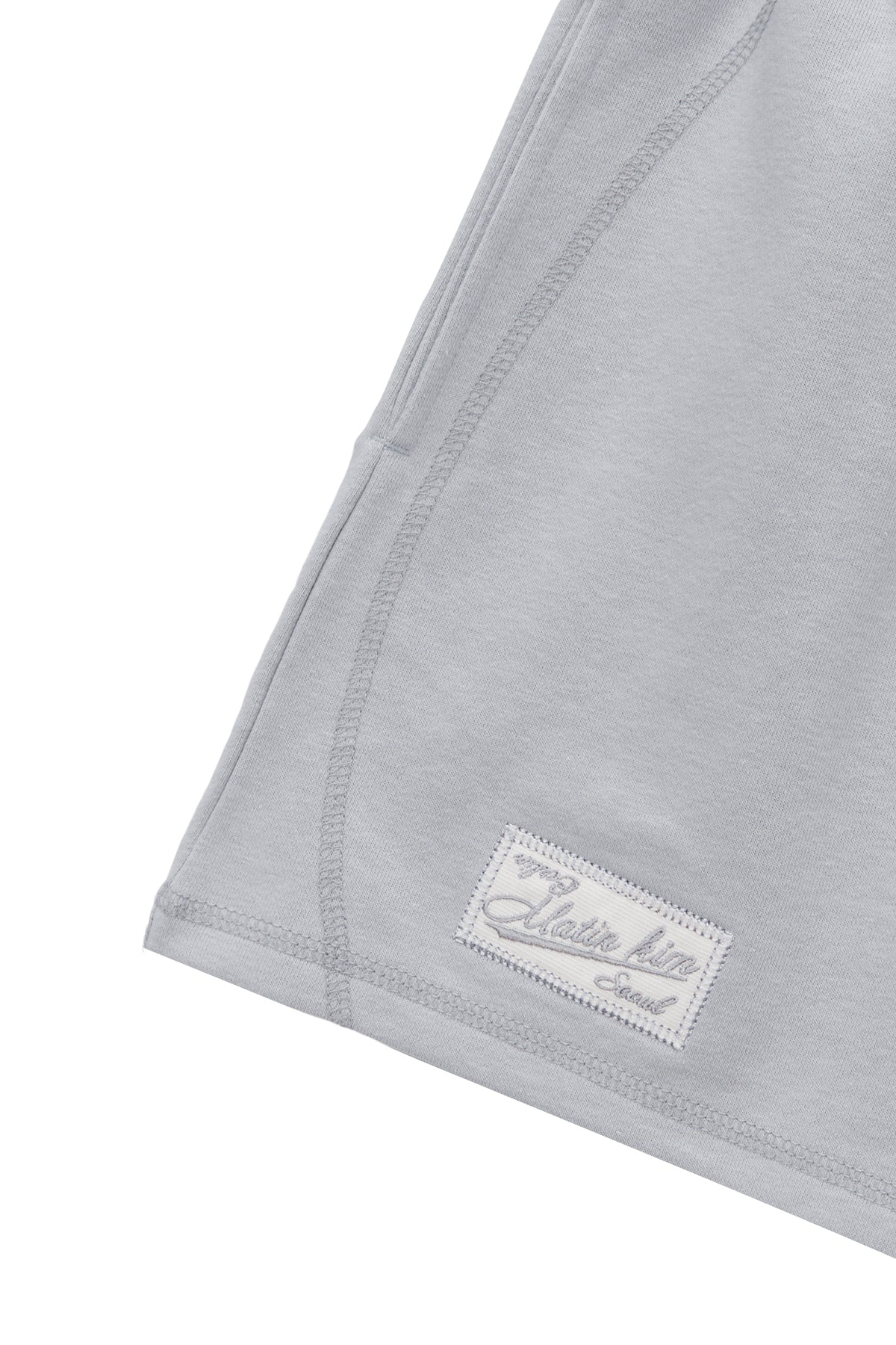 Matinkim Stitch Label Sweatshorts IN Light Grey