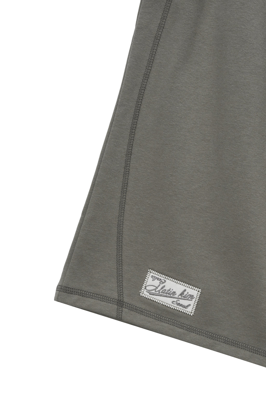 Matinkim Stitch Label Half Sweatshorts IN Khaki