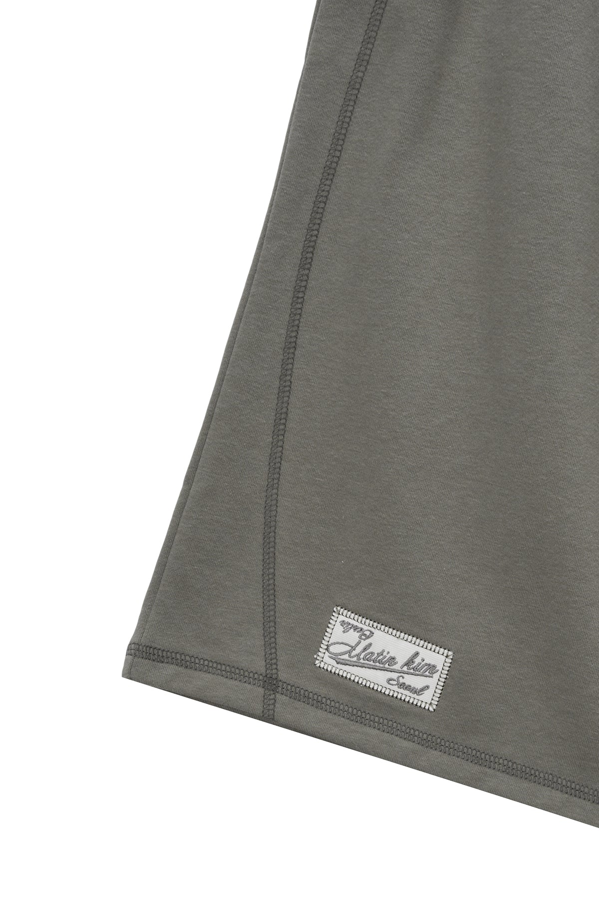 Matinkim Stitch Label Half Sweatshorts IN Khaki