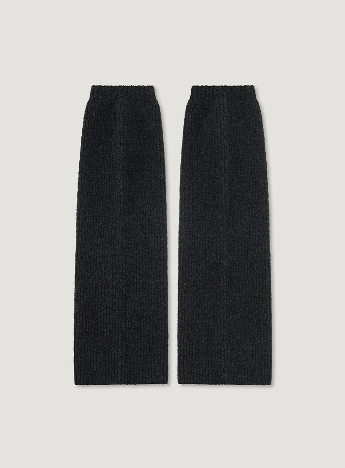 Mango Maniplease Wool Leg Warmer Charcoal