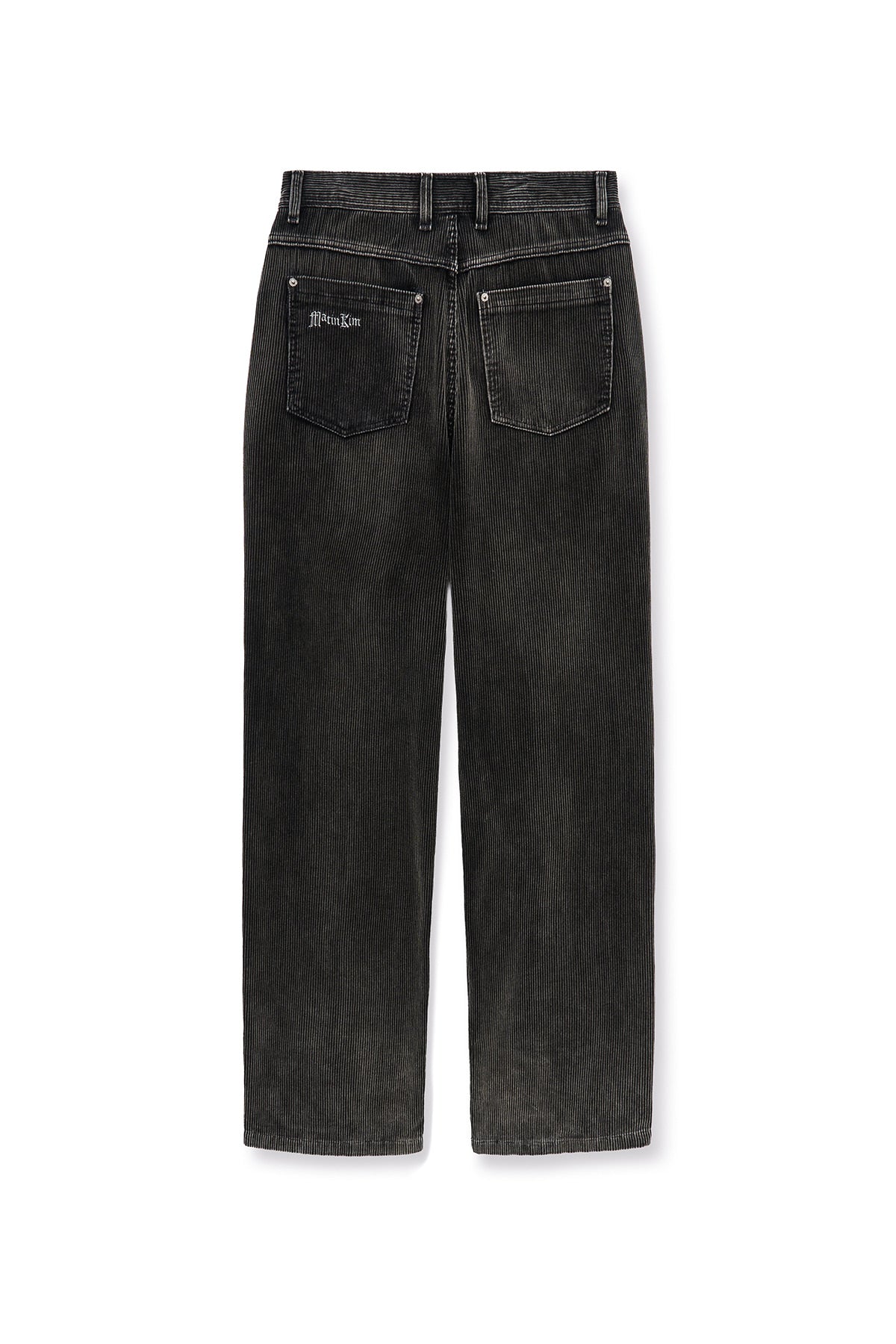 matinkim WASHED CORDUROY PANTS FOR MEN IN CHARCOAL - View 4