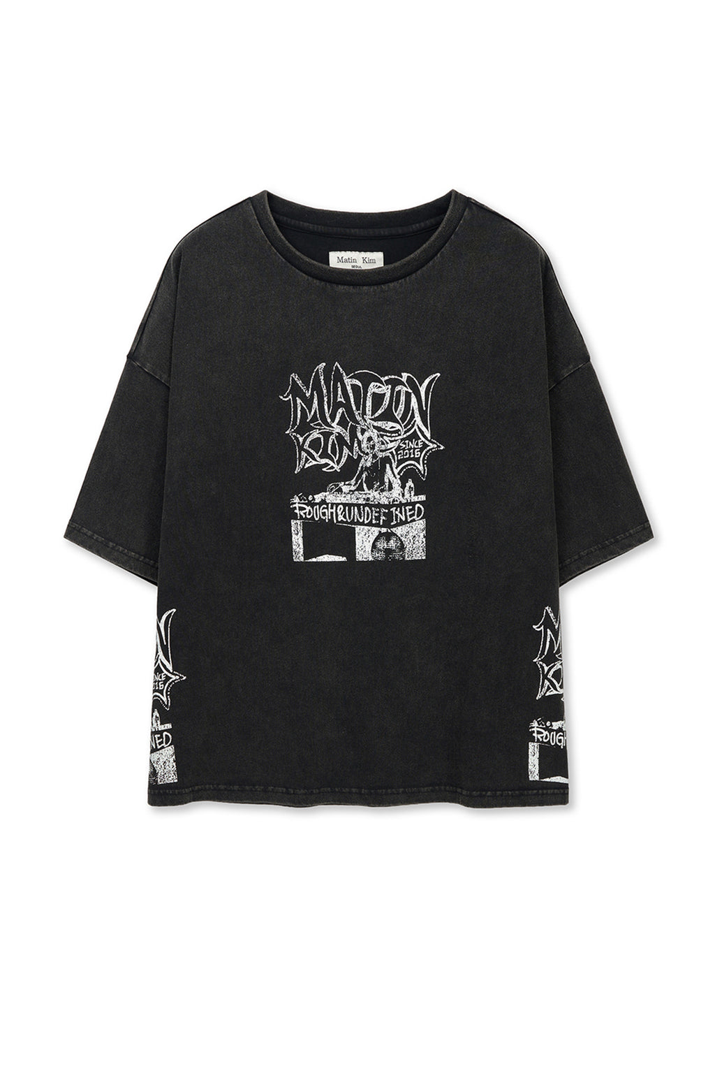 Matinkim Vintage Graffiti Artwork Top IN Black