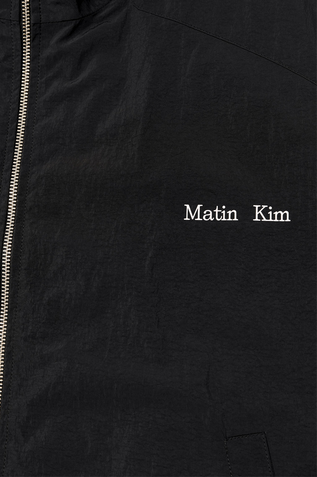 [matinkim] OVERSIZE NYLON LIGHT JUMPER FOR MEN IN BLACK