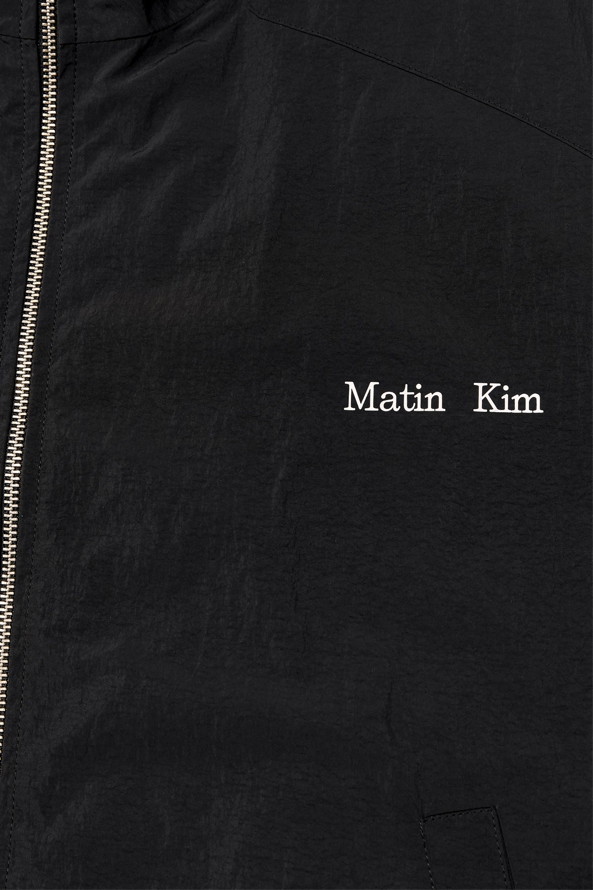 [matinkim] OVERSIZE NYLON LIGHT JUMPER FOR MEN IN BLACK