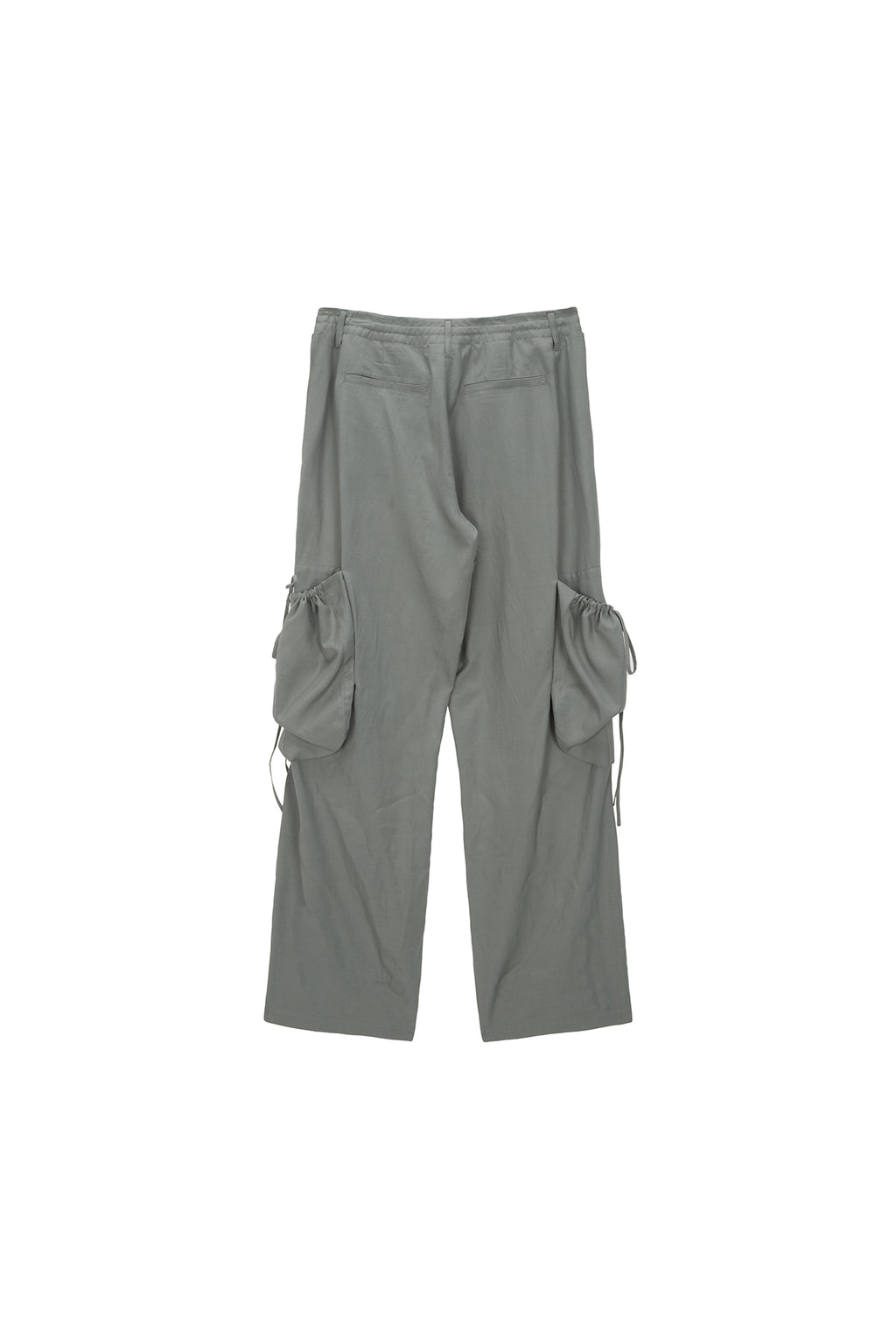 Matinkim String Point Big Pocket Cargo Pants IN Light Khaki