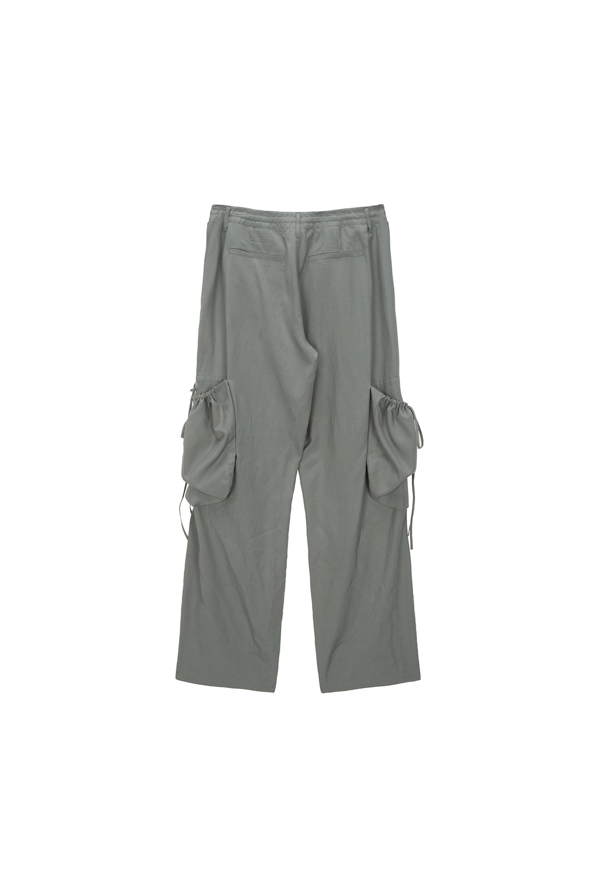 Matinkim String Point Big Pocket Cargo Pants IN Light Khaki