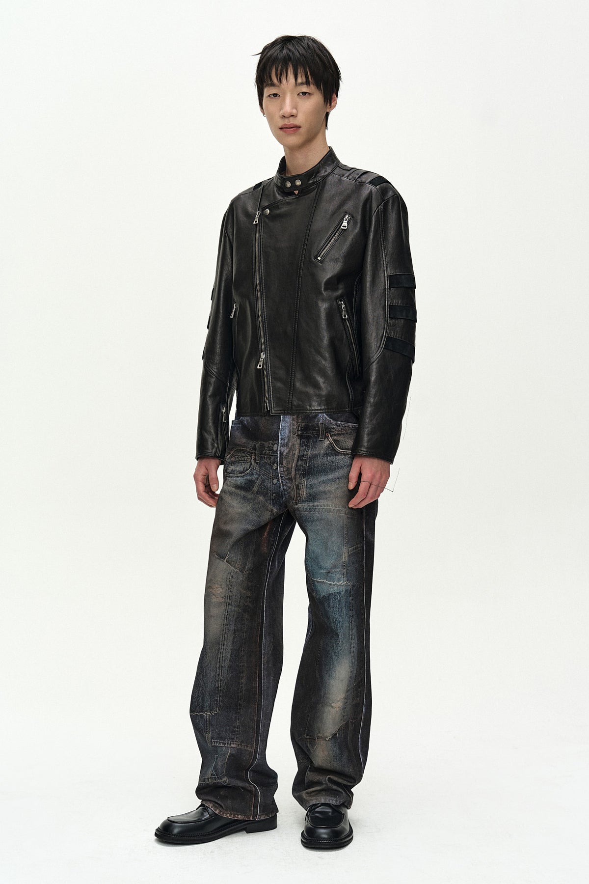 Andersson Bell Unisex Illusion Patchwork Trompe L'Oeil Jeans