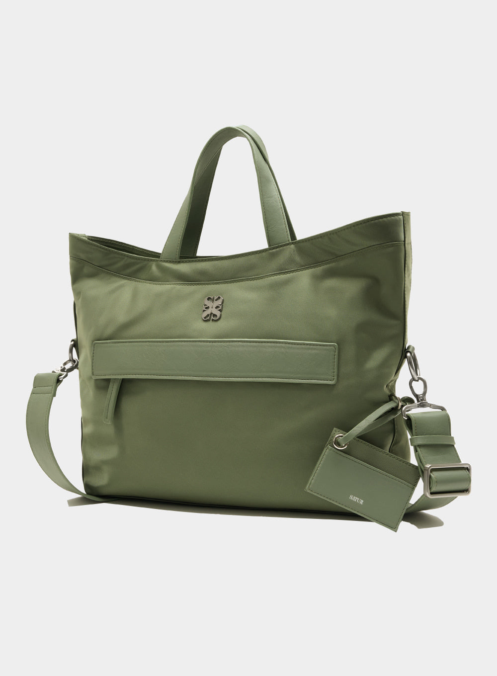 [satur] Satur All Day Nylon Tote Bag - Olive Khaki