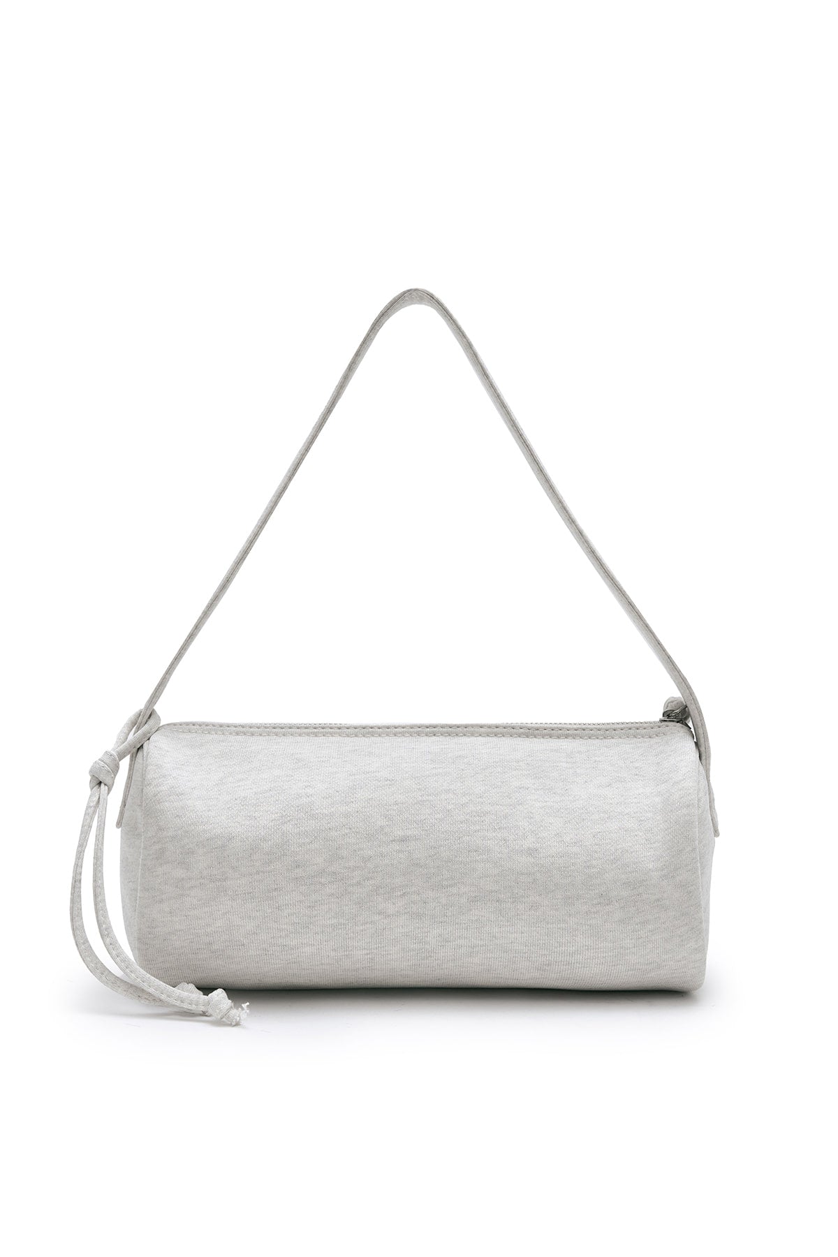 matinkim APPLIQUE LOGO JERSEY DUFFLE BAG IN LIGHT BEIGE - View 4