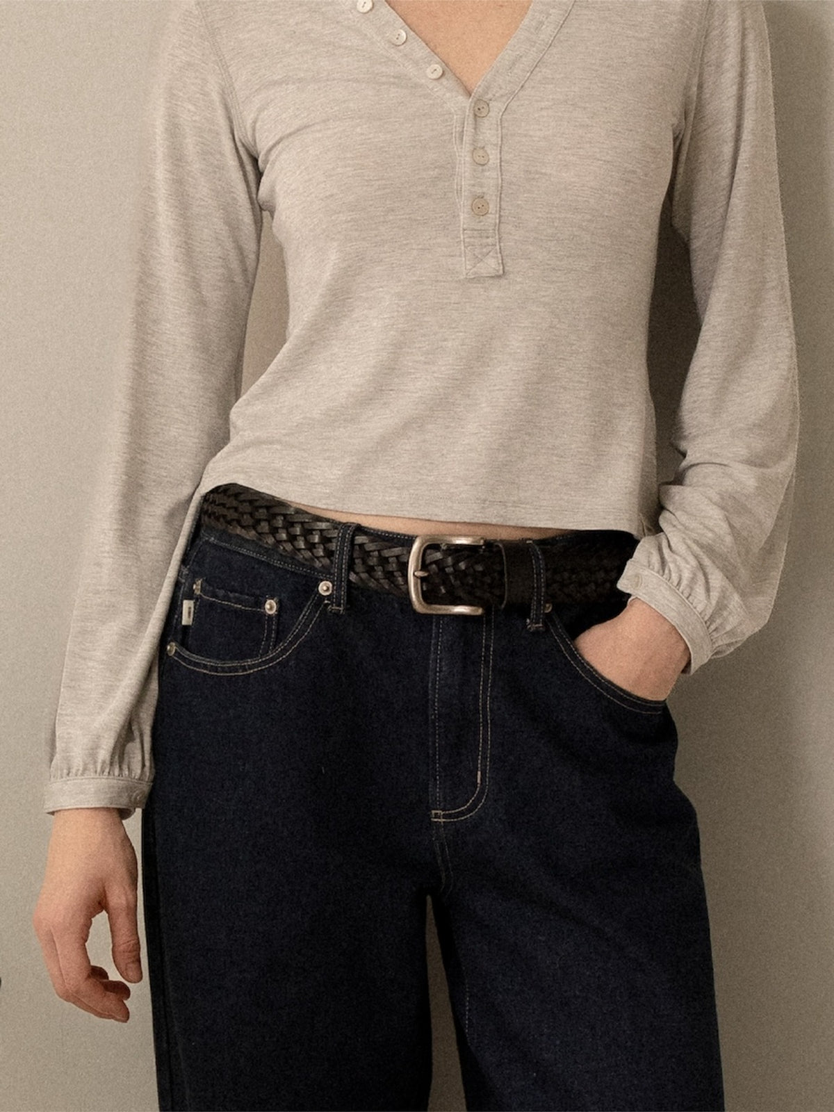 GLOWNY G Classic Braided Belt (Black)