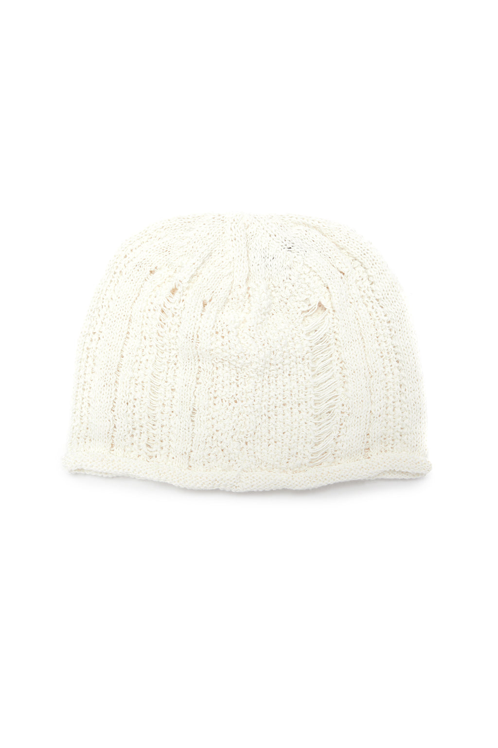 [matinkim] STRIPE CHUNKY BEANIE IN IVORY