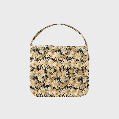 DAISY FLOWER ECO BAG-BLACK