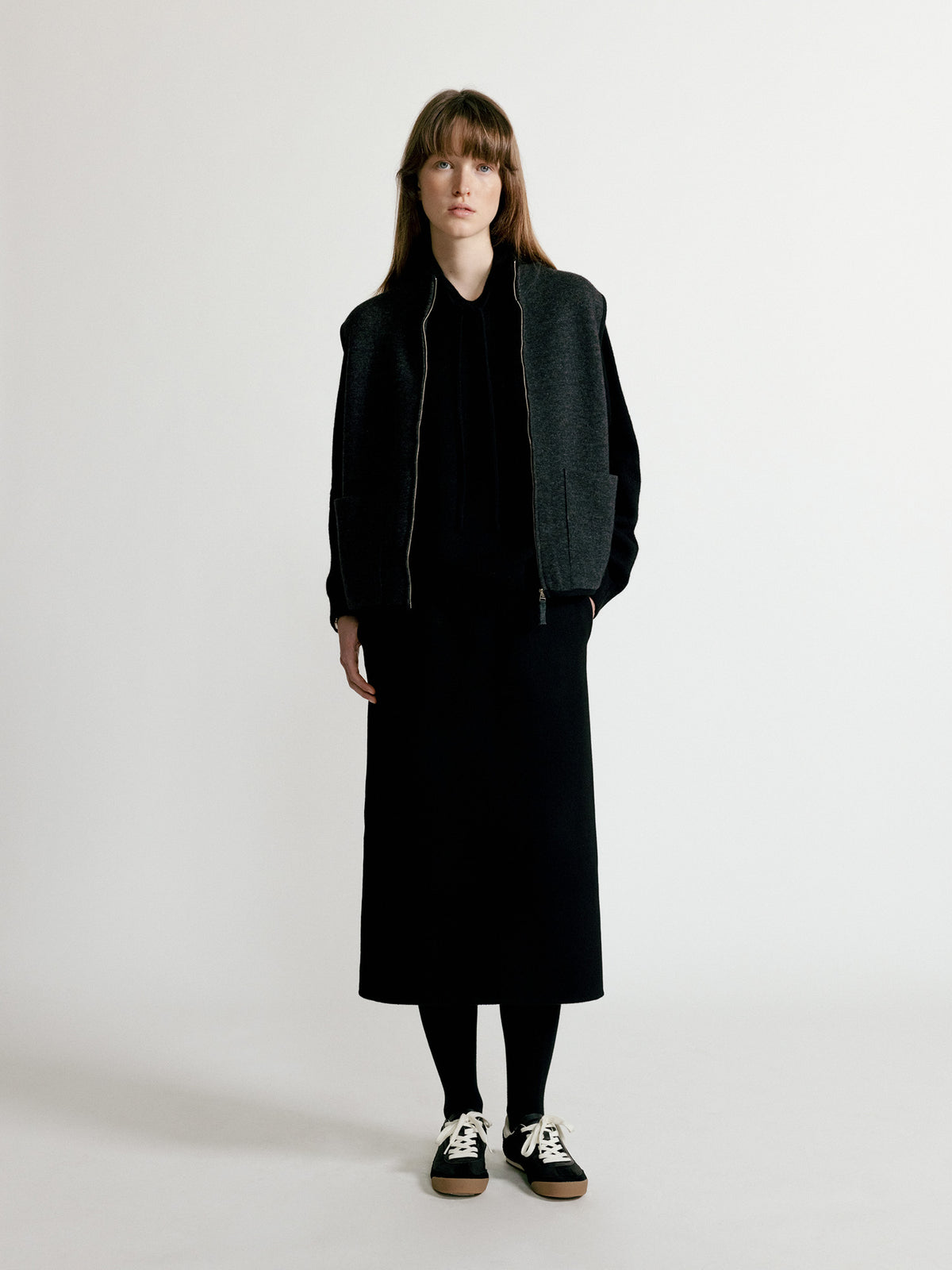 Nothing Written Casta knit hoodie sweater (Black)