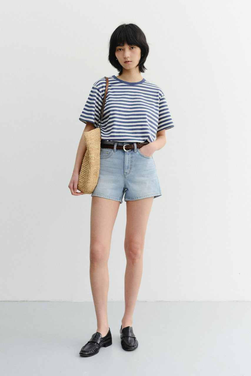 Dunst Mini Denim Shorts Light Blue