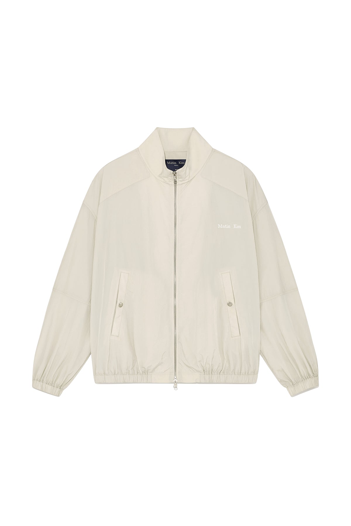 Matinkim Oversize Nylon Light Jumper For Men IN Light Beige