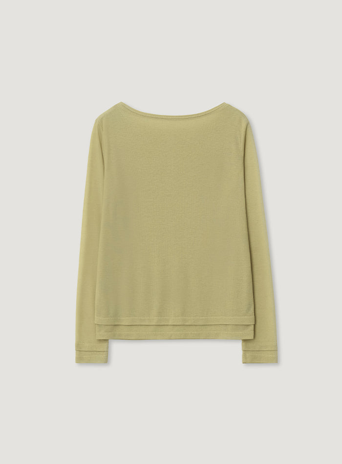 Mango Maniplease Eez Layered Tee Light Green