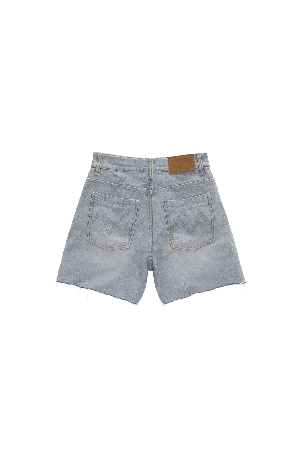 Matinkim Cut Out Point Denim Shorts IN Sky