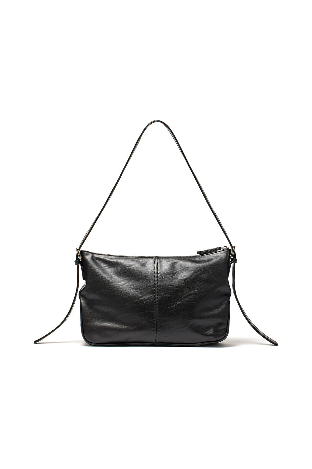 [matinkim] DOUBLE POCKET SHOULDER BAG IN BLACK