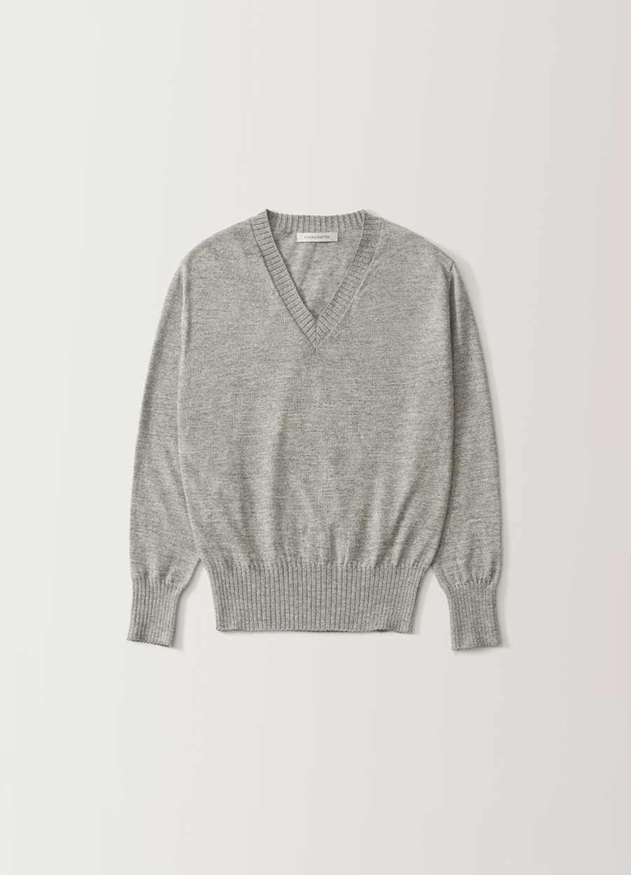 Nothing Written Marine v-neck pullover (Gray)