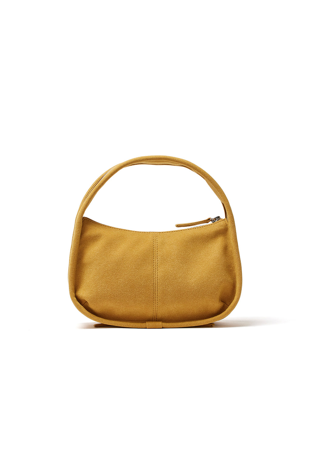 [matinkim] ZIP AROUND SUEDE MINI BAG IN MUSTARD