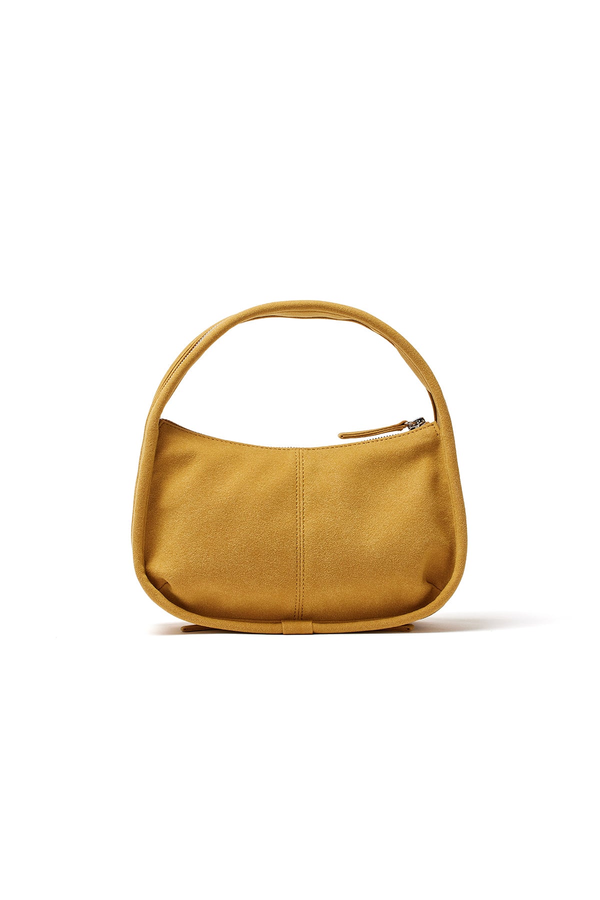 [matinkim] ZIP AROUND SUEDE MINI BAG IN MUSTARD