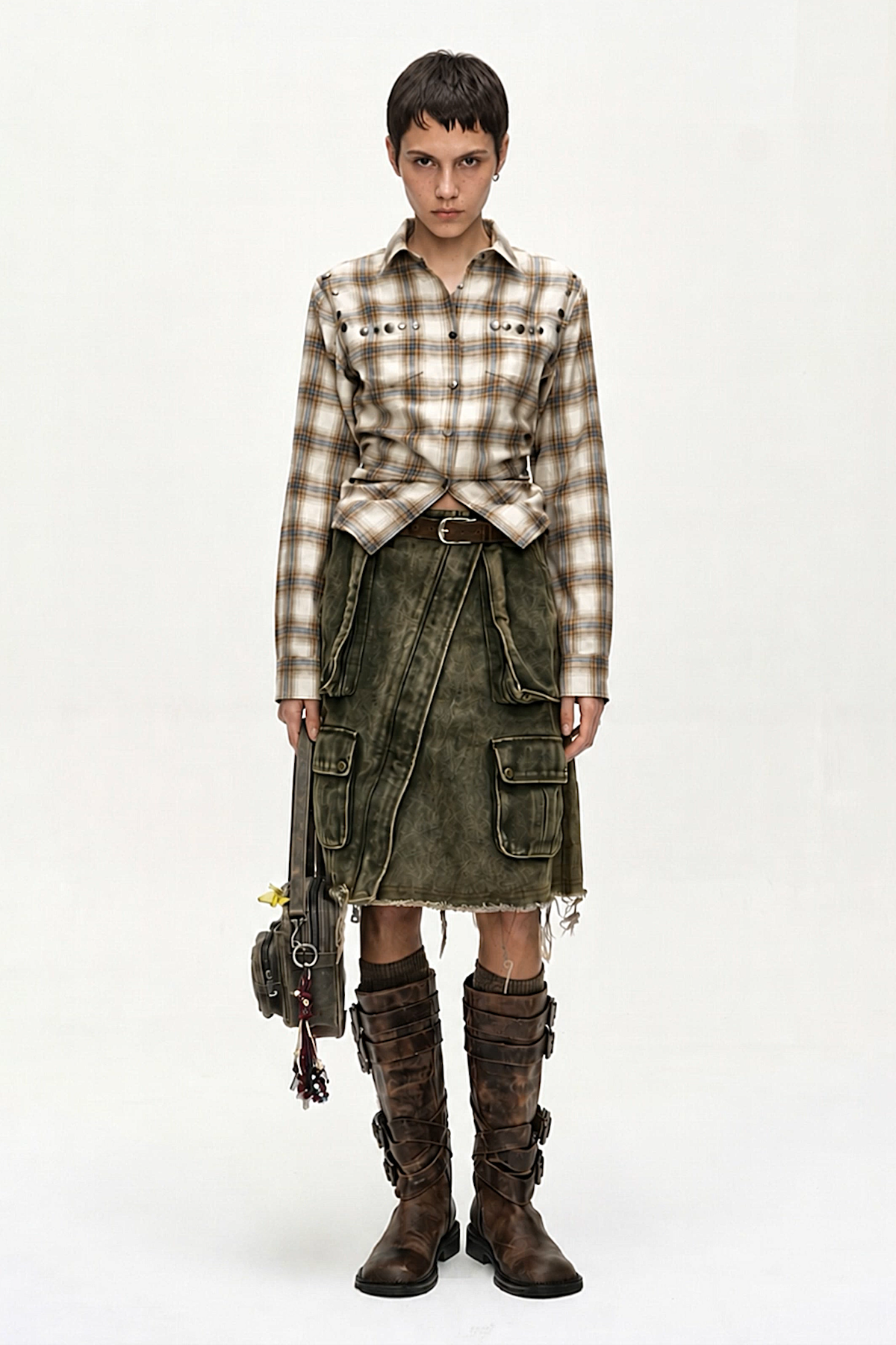 Andersson Bell Cargo Pocket Wrap Skirt