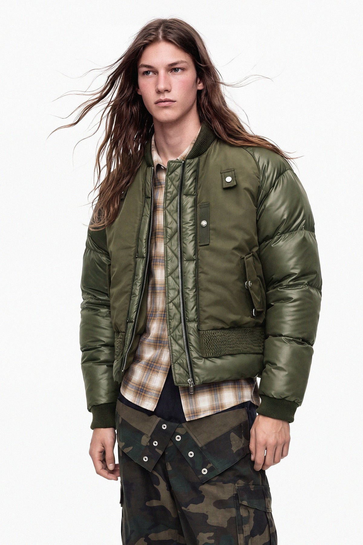 Andersson Bell Unisex Bomber Layered Down Jacket