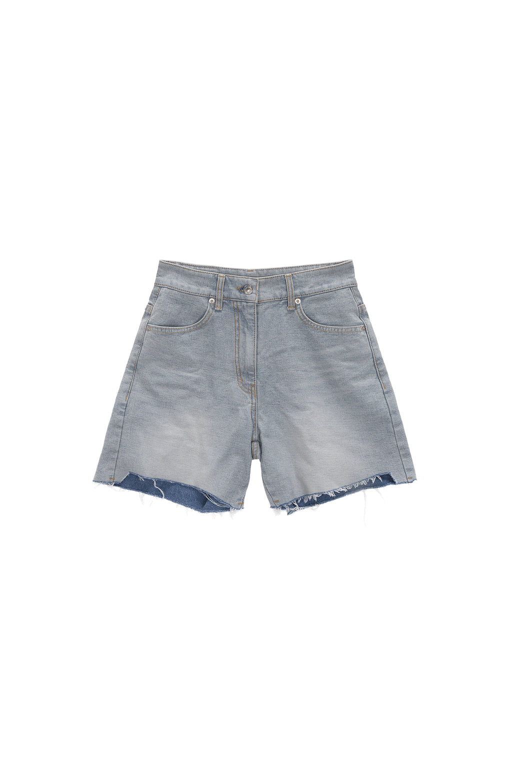 Matinkim Cut Out Point Denim Shorts IN Sky