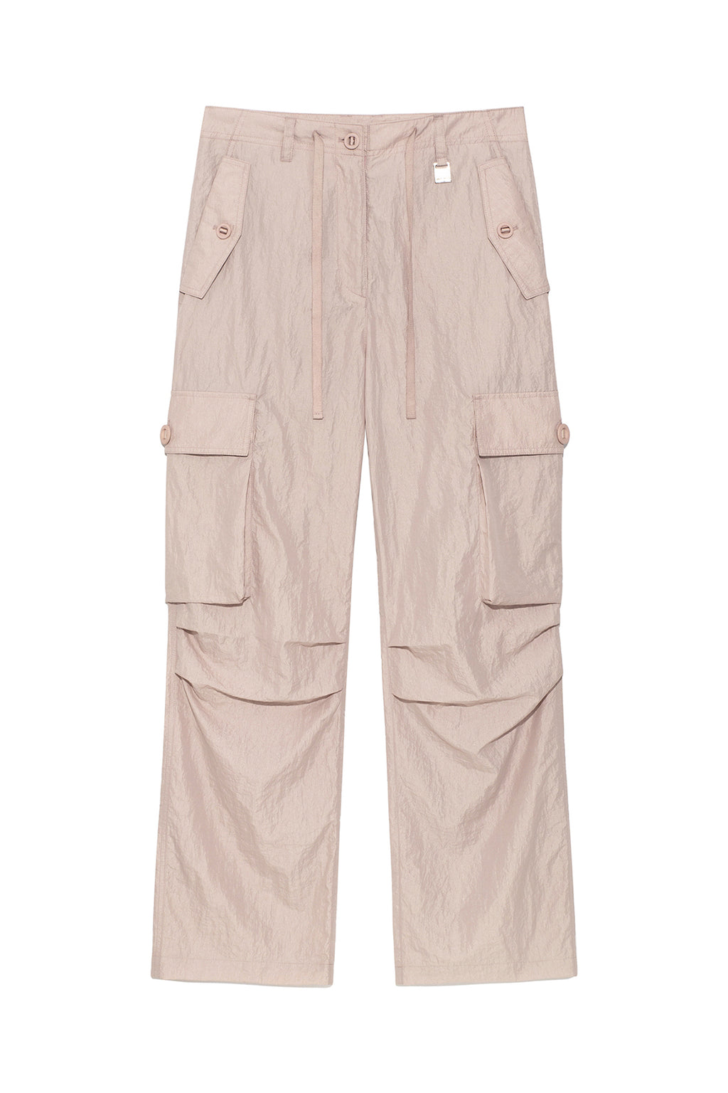 Matinkim String Nylon Cargo Pants IN Light Pink