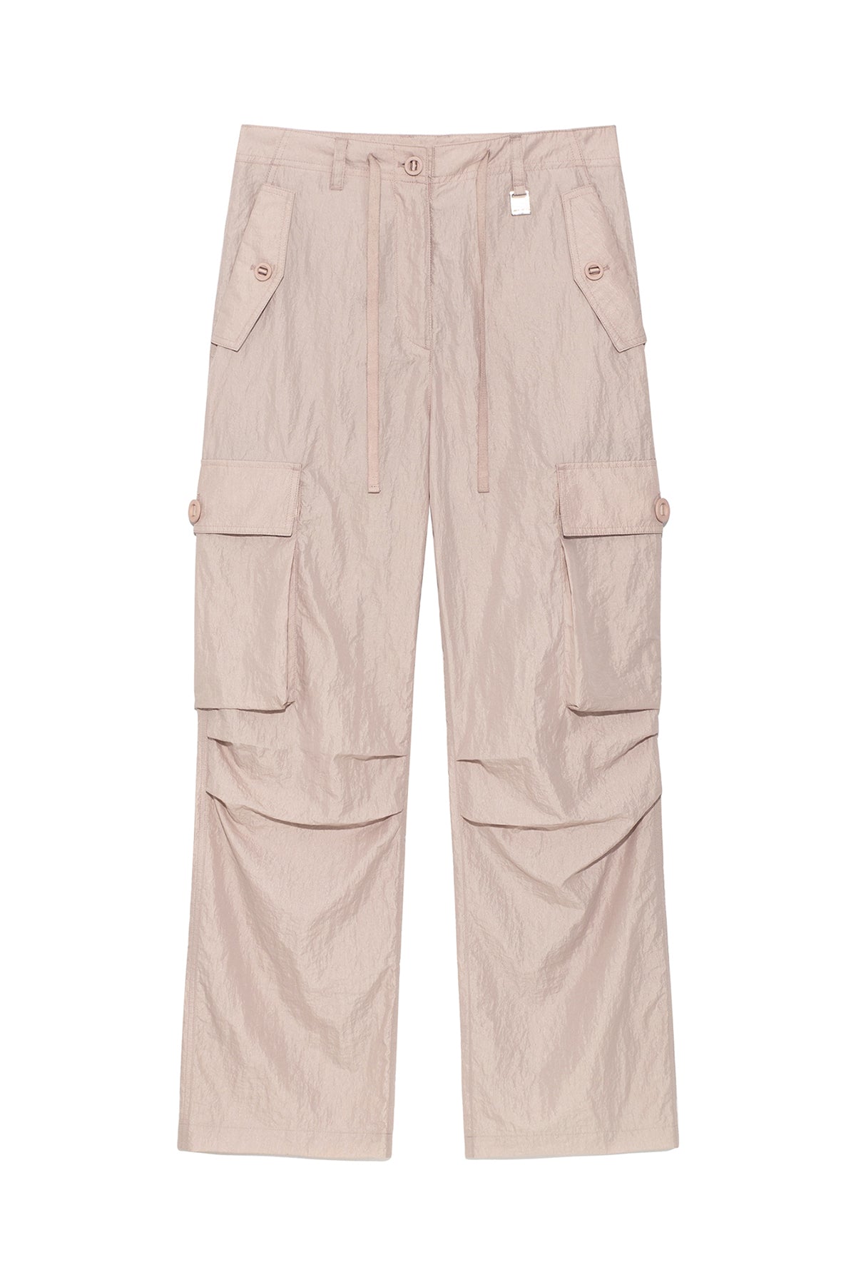 Matinkim String Nylon Cargo Pants IN Light Pink