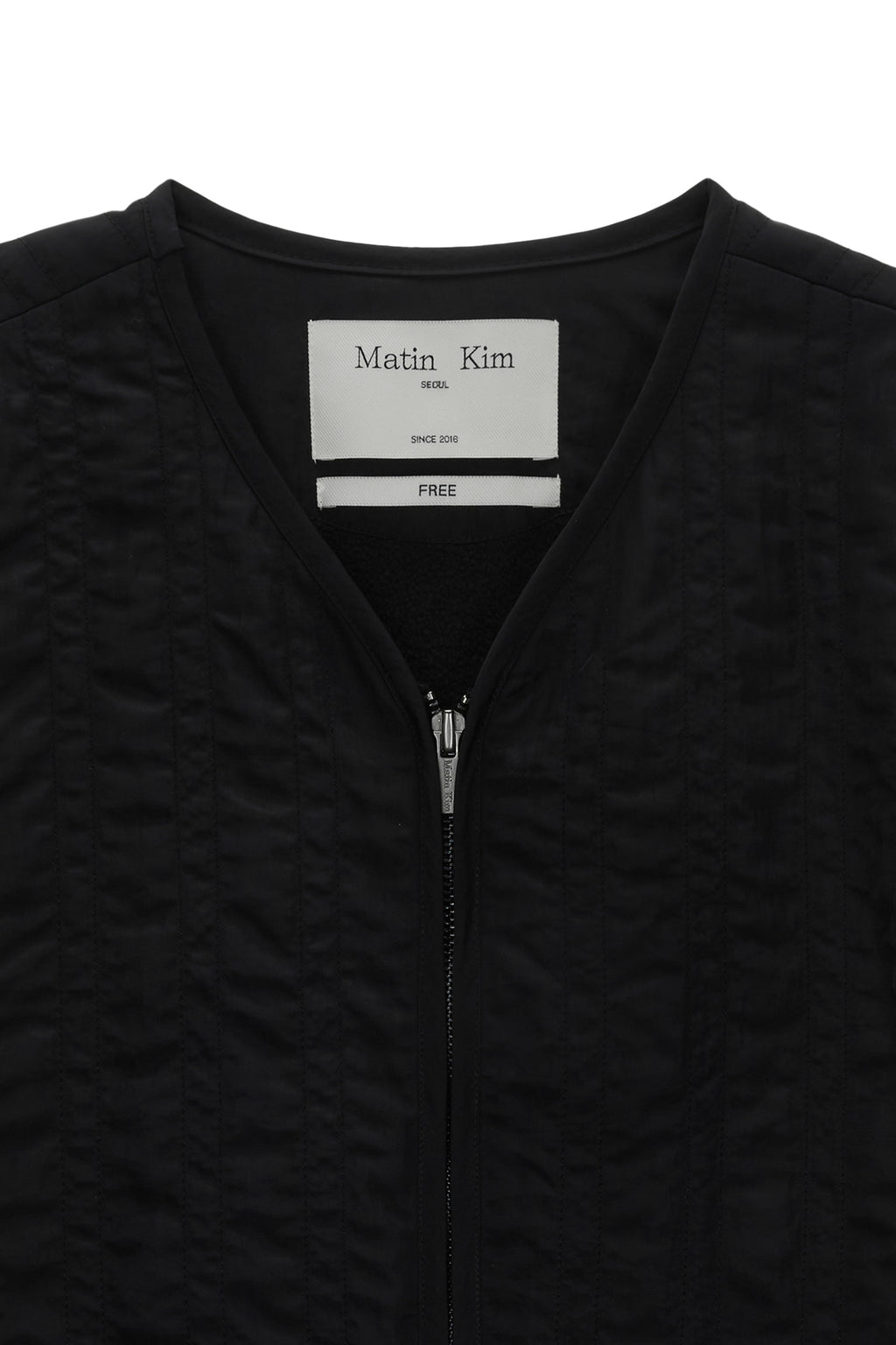 Matinkim Warm UP Quilting Jumper For Women IN Black