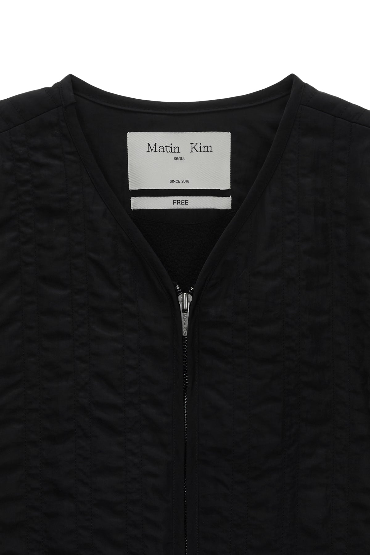 Matinkim Warm UP Quilting Jumper For Women IN Black