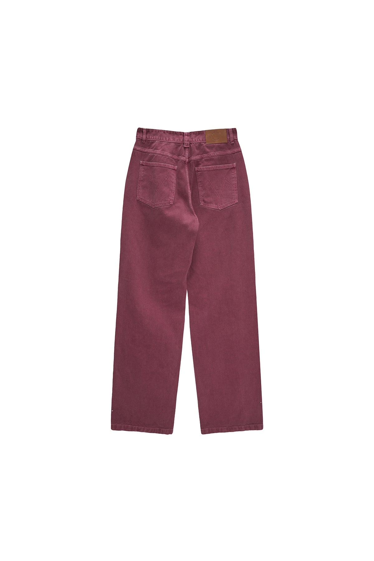 Matinkim Side Point Color Denim Pants For Women IN Pink