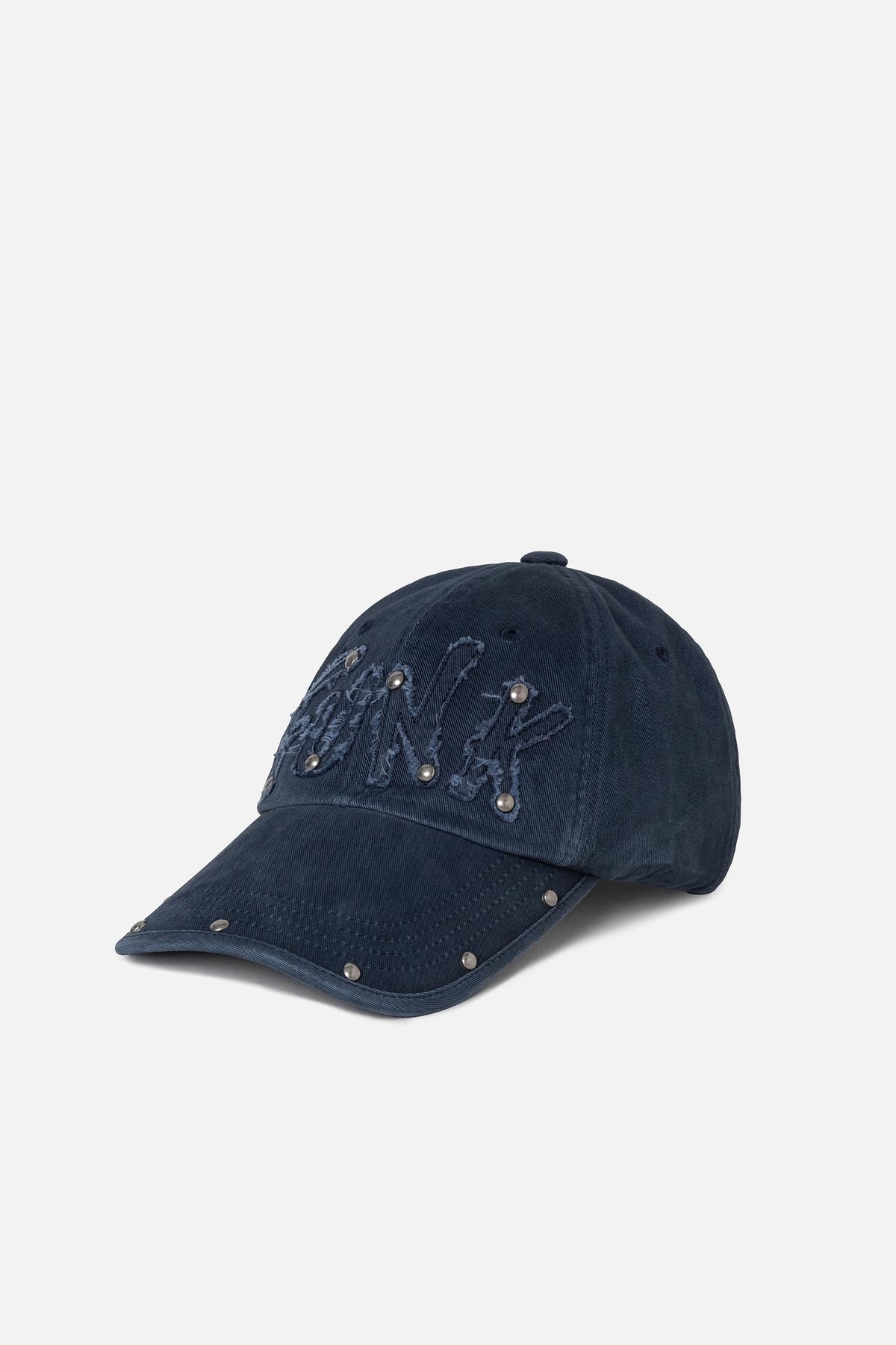 Instantfunk Logo Patch Stud Ball Cap - Navy