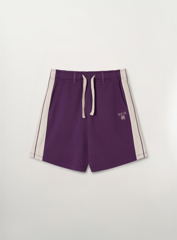 Satur Lawton Lining Track Shorts - Purple
