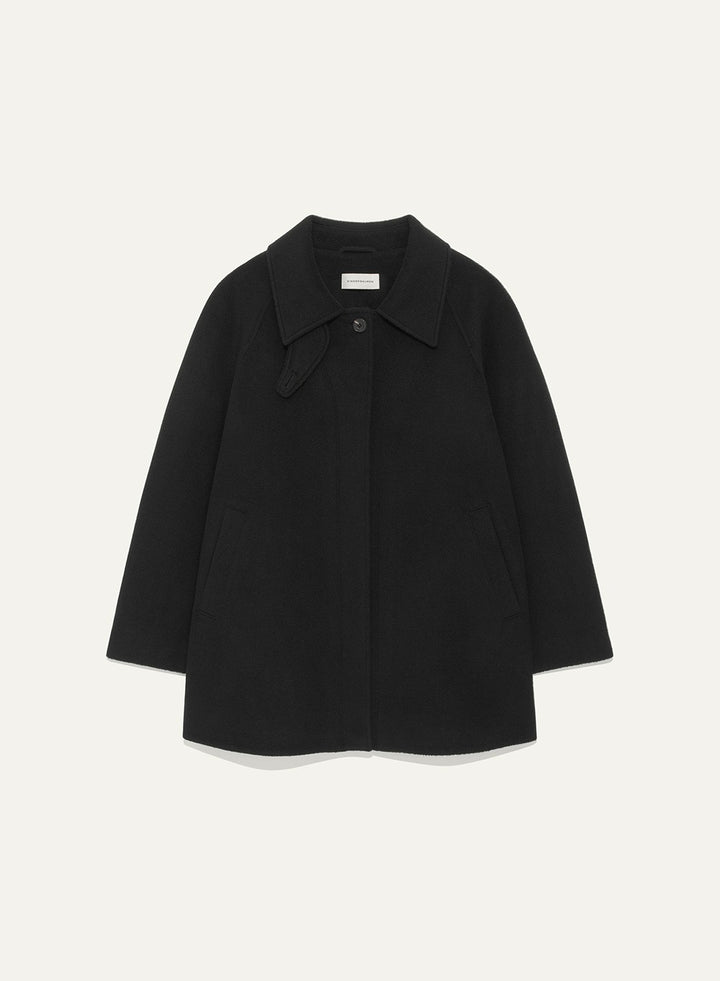 Kindersalmon Cassia Half Coat Black