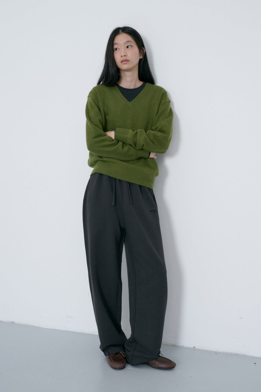 Dunst Unisex Straight Sweatpants Soft Black