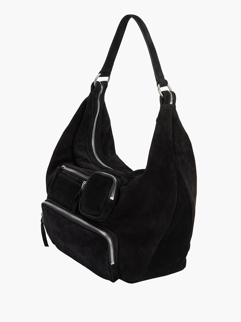 Margesherwood City Hobo NS black suede