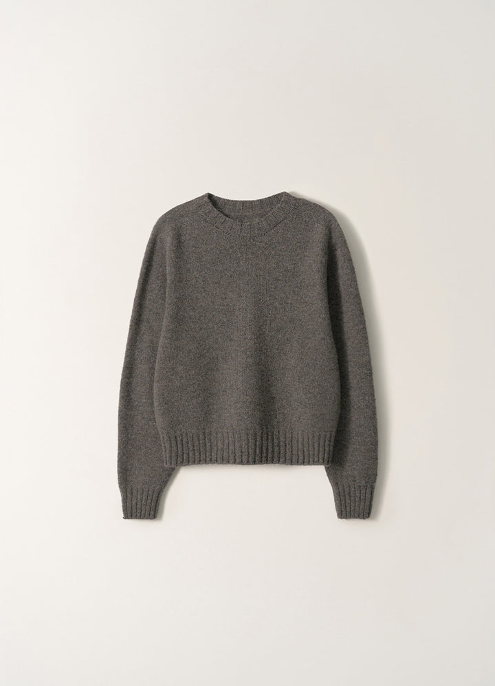 Nothing Written Bunny Wool Pullover Knit (Gray)