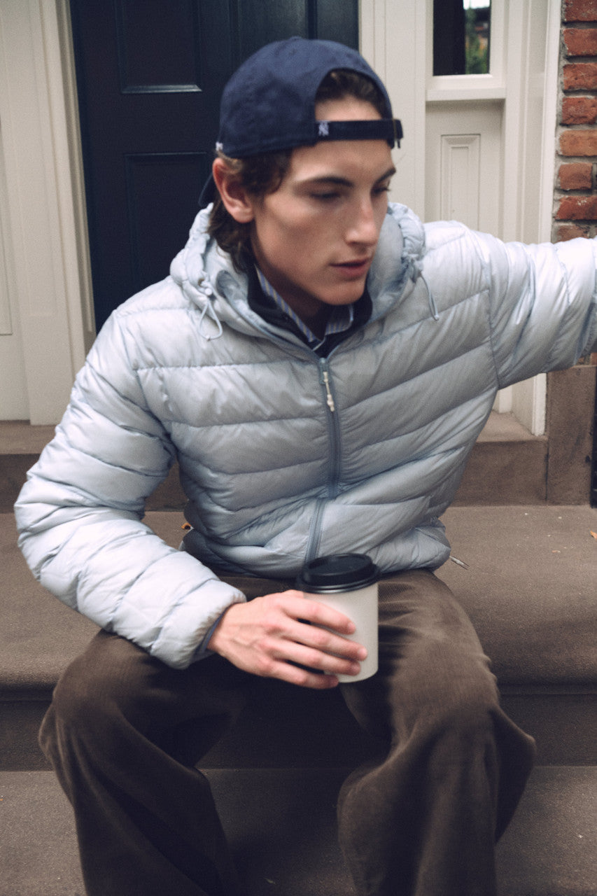 Dunst Unisex Light Goose Down Jacket Greyish Blue