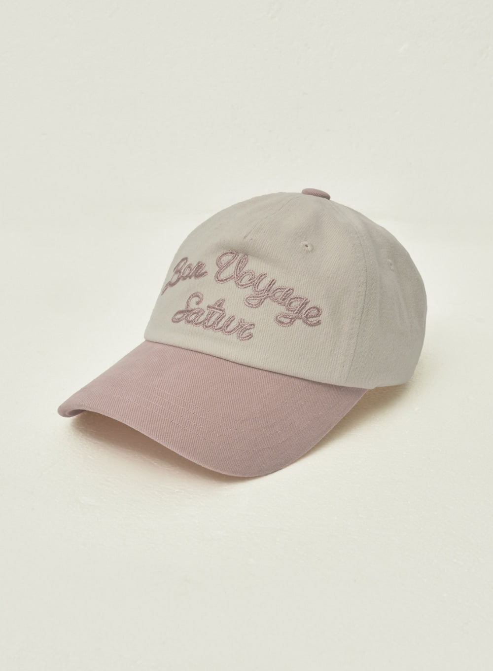 [satur] Bon Voyage Contrast 5 Panel Ball Cap - Pink