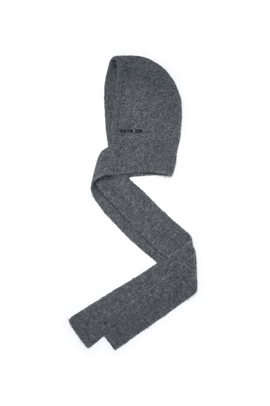[matinkim] HAND LOGO STITCH BALACLAVA IN GREY
