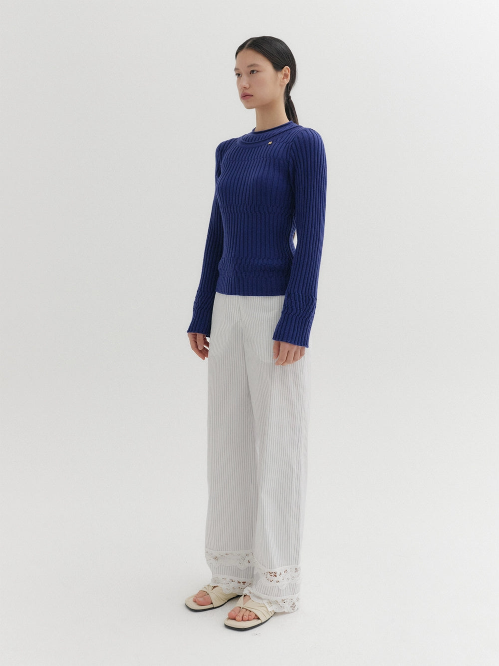 EENK Layered Knitwear Top - Navy