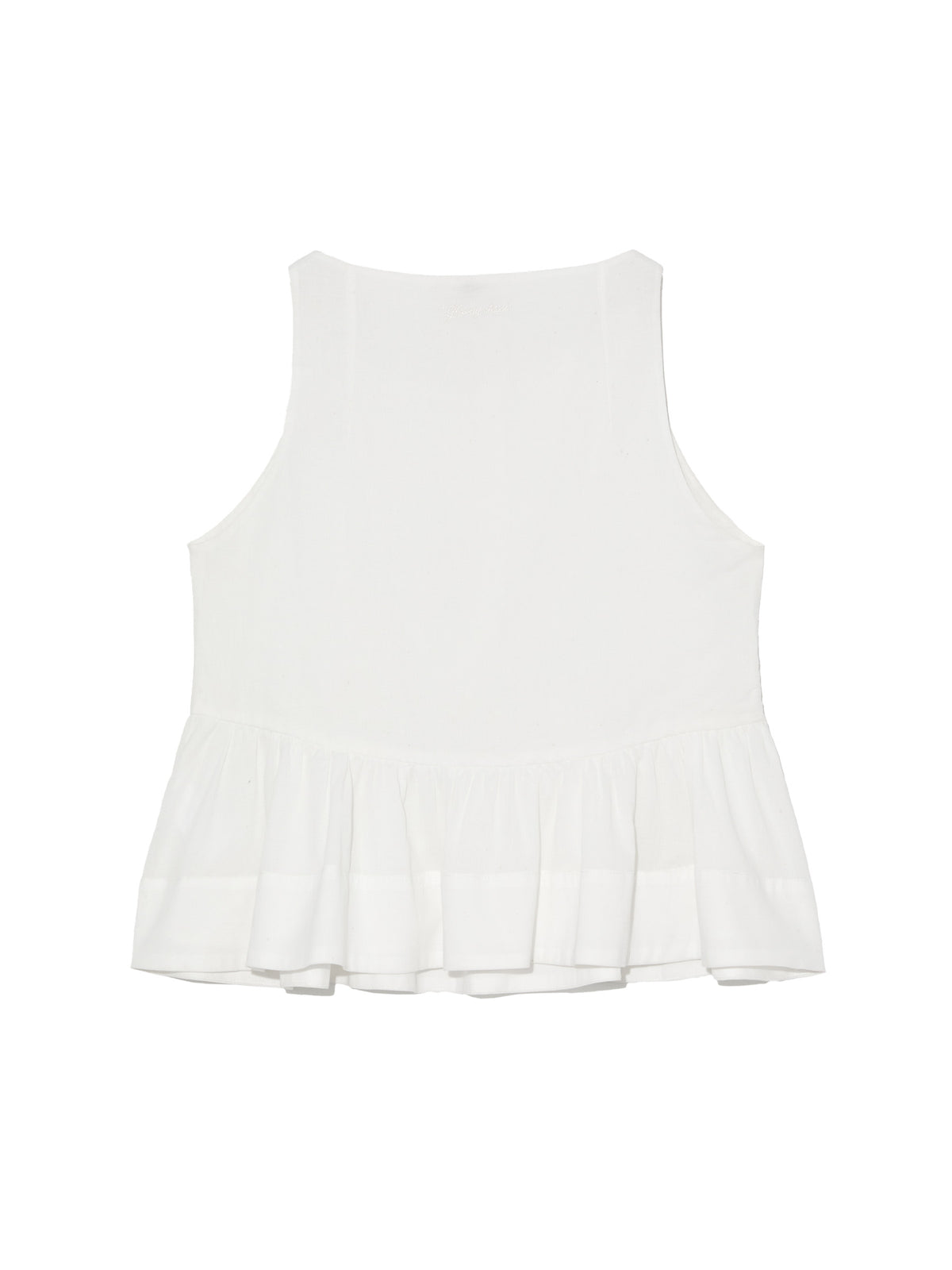 GLOWNY G Ruffled Button Blouse (Ivory)