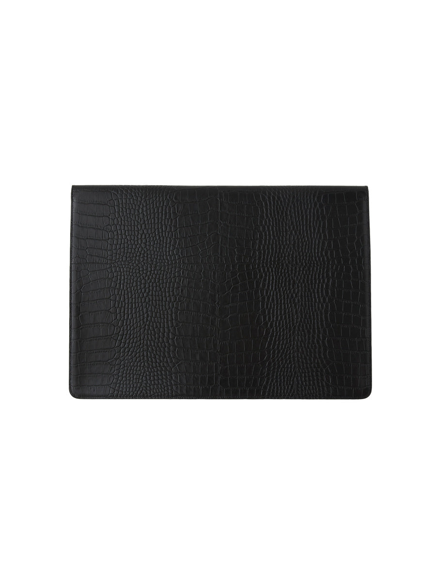 GLOWNY G Crack Leather Laptop Case 16 (Black)